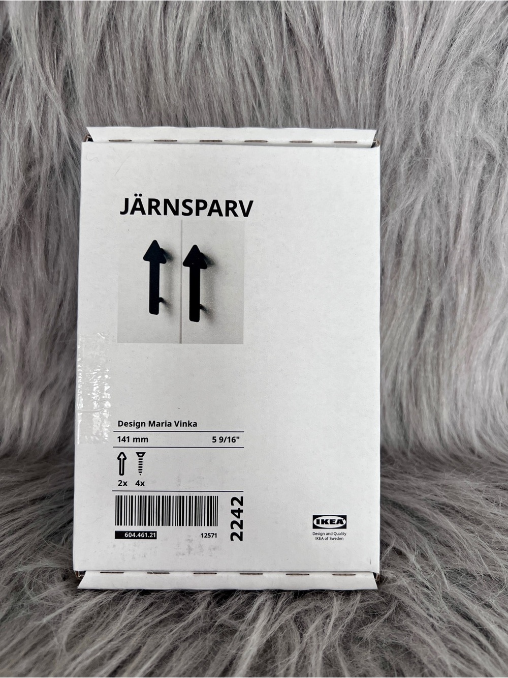 IKEA Jarnsparv Handles Black Arrow Drawer / Cabinet Hardware • NWT - Picture 3 of 4